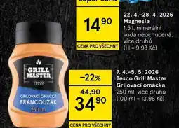 Tesco Tesco Grill Master Grilovací omáčka, 250 ml, více druhů nabídka