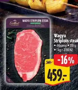 Albert Wagyu Striploin steak chlazený nabídka