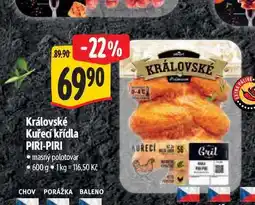 Albert Královské Kuřecí křídla PIRI-PIRI nabídka
