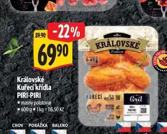 Albert Královské Kuřecí křídla PIRI-PIRI nabídka