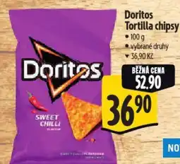 Albert Doritos Tortilla chipsy nabídka