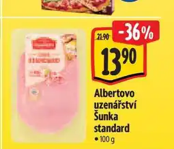 Albert Albertovo uzenářství Šunka standard nabídka