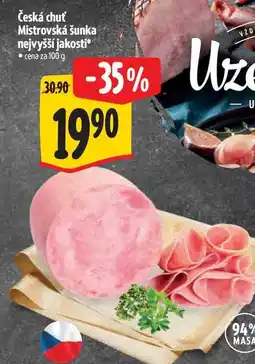 Albert Česká chuť Mistrovská šunka nejvyšší jakosti nabídka