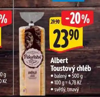 Albert Albert Toustový chléb balený nabídka