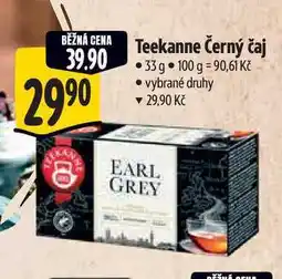 Albert Teekanne Černý čaj nabídka