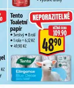 Albert Tento Toaletní papír 3vrstvý 8 rolí nabídka