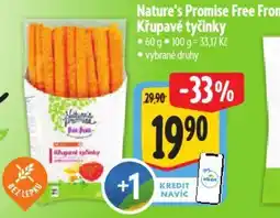 Albert Nature's Promise Free From Křupavé tyčinky nabídka