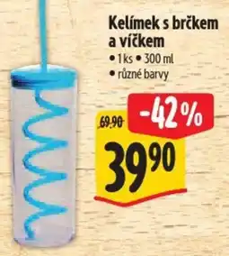 Albert Kelímek s brčkem a víčkem nabídka