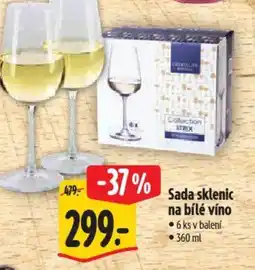 Albert Sada sklenic na bílé víno nabídka