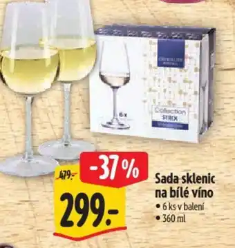 Albert Sada sklenic na bílé víno nabídka