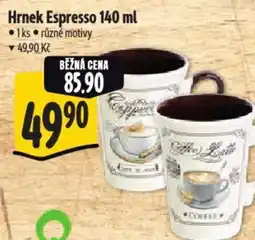 Albert Hrnek Espresso nabídka
