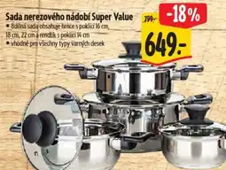 Albert Sada nerezového nádobí Super Value nabídka
