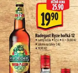 Albert Radegast Ryze hořká 12 nabídka