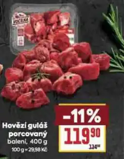 Billa Hovězí guláš porcovaný nabídka