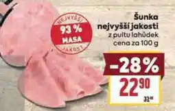 Billa Šunka nejvyšší jakosti nabídka