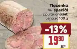 Billa Tlačenka speciál nabídka