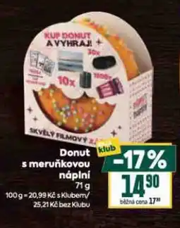 Billa Donut s meruňkovou náplní nabídka