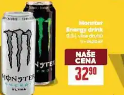 Billa Monster Energy drink nabídka
