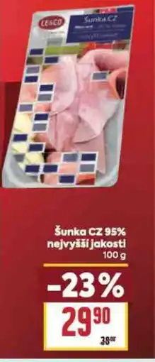 Billa Šunka CZ 95% nejvyšší jakosti nabídka