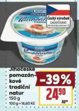 Billa Madeta Jihočeske pomazán- kové tradiční natur nabídka