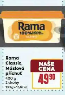 Billa Rama Classic, Máslová příchuť nabídka