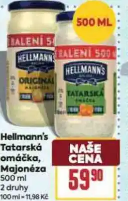 Billa Hellmann's Tatarská omáčka, Majonéza nabídka