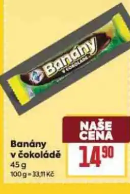 Billa Banány v čokoládě nabídka