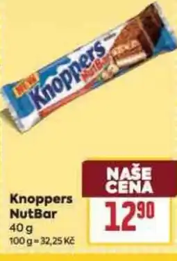Billa Knoppers NutBar nabídka