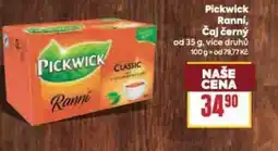 Billa Pickwick Ranní, Čaj černý nabídka