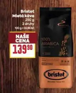 Billa Bristot Mletá káva nabídka