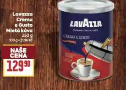 Billa Lavazza Crema e Gusto Mletá káva nabídka