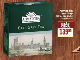 Billa Ahmad čaj Earl Grey nabídka