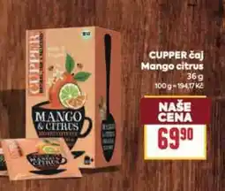 Billa CUPPER čaj Mango citrus nabídka