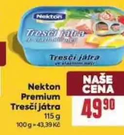 Billa Nekton Premium Tresčí játra nabídka