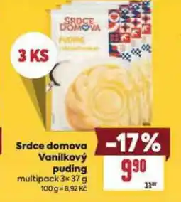 Billa Srdce domova Vanilkový puding nabídka