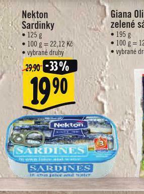 Albert Nekton sardinky nabídka