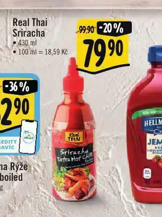 Albert Real thai sriracha nabídka