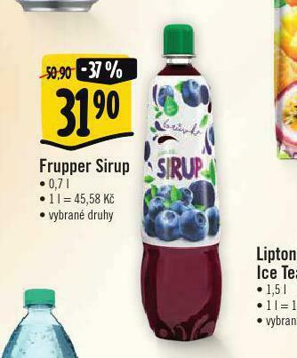 Albert Frupper sirup nabídka