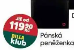 Billa Pánská peněženka nabídka