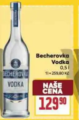 Billa Becherovka Vodka nabídka