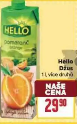 Billa Hello Džus nabídka