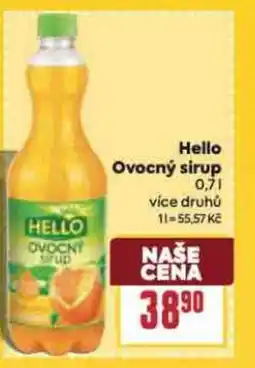 Billa Hello Ovocný sirup nabídka