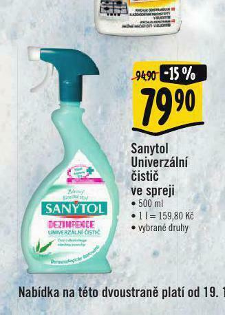 Albert Sanytol univerzální čistič ve spreji nabídka