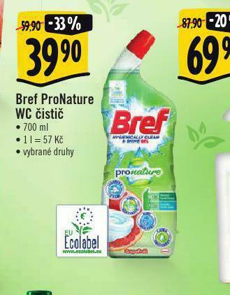 Albert Bref pronature wc čistič nabídka