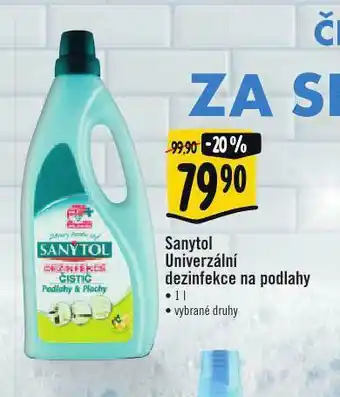 Albert Sanytol univerzální dezinfekce na podlahy nabídka