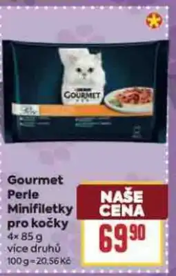 Billa Gourmet Perle Minifiletky pro kočky nabídka