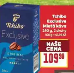 Billa Tchibo Exclusive Mletá káva nabídka
