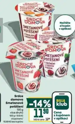 Billa Srdce domova Smetanové potěšení nabídka