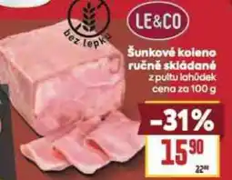 Billa Šunkové koleno ručně skládané nabídka