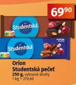 Coop Orion Studentská pečeť nabídka